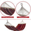 ZIK Suspended Garden Hammock, for Outdoor, in Cotton and Polyester, Multicolor Design - 100x200h