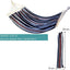 ZIK Outdoor Large Lightweight Cotton Garden Hammock with Wooden Stand and Bag - Multicolor