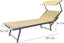 Set of 2 Folding Sun Loungers, Garden with Canopy and Cushion, Adjustable Backrest – 189x58x36h Dove Grey 